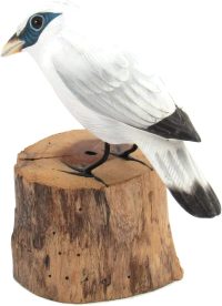 Hand Carved Wooden Bali Starling  ~ OOAK Christmas & Birthday Gift - Image 3