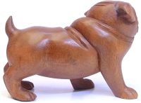 Hand Carved Wooden Ready to Play Bulldog  ~ OOAK Christmas & Birthday Gift - Image 4