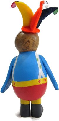 Hand Carved Wooden Clown Penguin ~ OOAK Christmas & Birthday Gift - Image 6