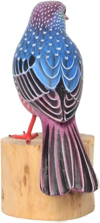 Hand Carved Wooden Starling Spreeuw  ~ OOAK Christmas & Birthday Gift - Image 6