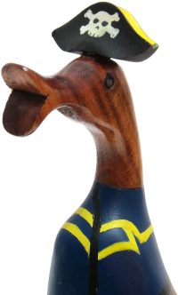 Wooden Duck Caribbean Pirate ~ OOAK Christmas & Birthday Gift - Image 3