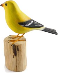 Hand Carved Wooden American Goldfinch  ~ OOAK Christmas & Birthday Gift - Image 6