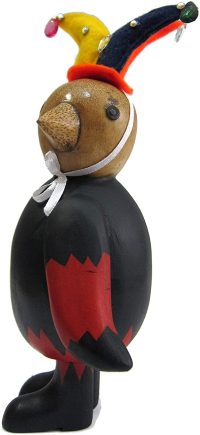 Hand Carved Wooden Clown Penguin ~ OOAK Christmas & Birthday Gift - Image 4