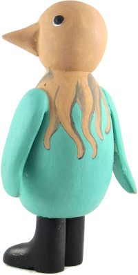 Hand Carved Pirate Penguin with Squid Face   ~ OOAK Christmas & Birthday Gift - Image 6