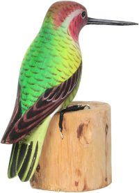 Hand Carved Wooden Anna's Hummingbird  ~ OOAK Christmas & Birthday Gift - Image 8