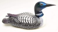 Hand Carved Wooden Common Loon ~ OOAK Christmas & Birthday Gift