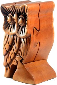 Hand Carved Wooden Owl  ~ OOAK Christmas & Birthday Gift - Image 3