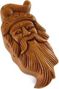 Hand Carved Wooden Santa Claus Wizard  ~ OOAK Christmas & Birthday Gift