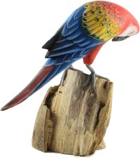 Hand Carved Wooden Scarlet Macaw  ~ OOAK Christmas & Birthday Gift - Image 8