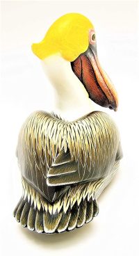 Hand Carved Wooden Brown Pelican Decoy   ~ OOAK Christmas & Birthday Gift - Image 4