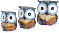 Hand Carved Wooden Owl Family ~ OOAK Christmas & Birthday Gift