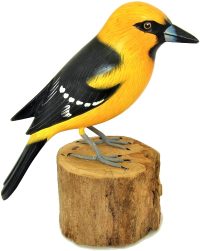 Hand Carved Wooden Altamira Oriole  ~ OOAK Christmas & Birthday Gift