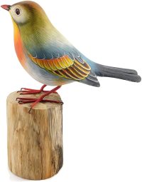 Hand Carved Wooden Parula  ~ OOAK Christmas & Birthday Gift - Image 6