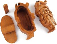 Hand Carved Wooden Santa Claus Wizard  ~ OOAK Christmas & Birthday Gift - Image 7