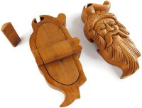 Hand Carved Wooden Santa Claus Wizard  ~ OOAK Christmas & Birthday Gift - Image 6