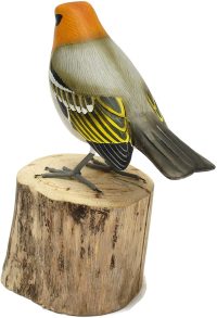 Hand Carved Wooden The Olive Warbler  ~ OOAK Christmas & Birthday Gift - Image 5