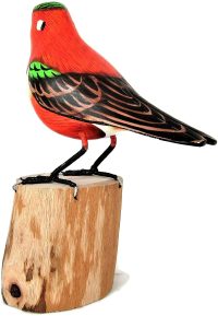 Hand Carved Wooden Allen's Hummingbird  ~ OOAK Christmas & Birthday Gift - Image 3