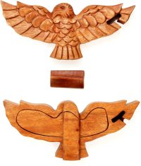 Hand Carved Wooden Eagle  ~ OOAK Christmas & Birthday Gift - Image 3