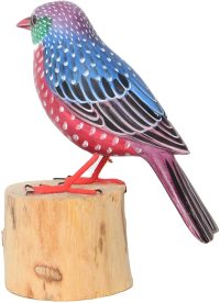 Hand Carved Wooden Starling Spreeuw  ~ OOAK Christmas & Birthday Gift - Image 5