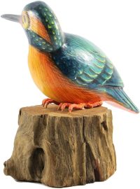 Hand Carved Wooden Kingfisher ~ OOAK Christmas & Birthday Gift - Image 4