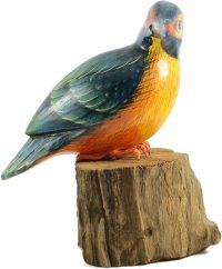 Hand Carved Wooden Kingfisher ~ OOAK Christmas & Birthday Gift - Image 2