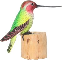 Hand Carved Wooden Anna's Hummingbird  ~ OOAK Christmas & Birthday Gift