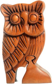 Hand Carved Wooden Owl  ~ OOAK Christmas & Birthday Gift - Image 2