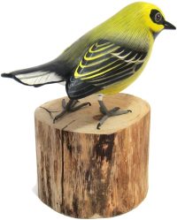 Hand Carved Wooden Pine Warbler  ~ OOAK Christmas & Birthday Gift - Image 4