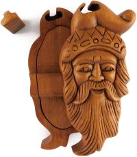 Hand Carved Wooden Santa Claus Wizard  ~ OOAK Christmas & Birthday Gift - Image 4