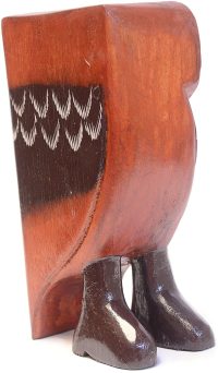 Hand Carved Wooden Owl with Square Body ~ OOAK Christmas & Birthday Gift - Image 5