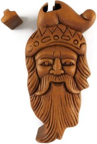 Hand Carved Wooden Santa Claus Wizard  ~ OOAK Christmas & Birthday Gift - Image 3