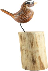 Hand Carved Wooden Wren  ~ OOAK Christmas & Birthday Gift - Image 4