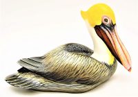 Hand Carved Wooden Brown Pelican Decoy   ~ OOAK Christmas & Birthday Gift - Image 6