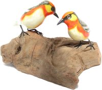 Hand Carved Wooden Father Mother Warblers   ~ OOAK Christmas & Birthday Gift - Image 6