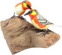 Hand Carved Wooden Father Mother Warblers   ~ OOAK Christmas & Birthday Gift - Image 7