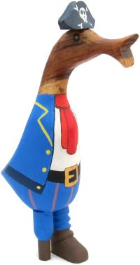 Wooden Duck Caribbean Peg Leg Pirate ~ OOAK Christmas & Birthday Gift - Image 4