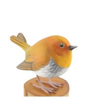 Hand Carved Wooden Chubby Robin  ~ OOAK Christmas & Birthday Gift - Image 6