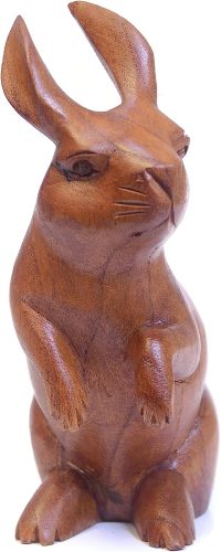 Hand Carved Wooden Rabbit  ~ OOAK Christmas & Birthday Gift - Image 6