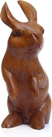 Hand Carved Wooden Rabbit  ~ OOAK Christmas & Birthday Gift - Image 7