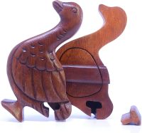 Hand Carved Wooden Swan  ~ OOAK Christmas & Birthday Gift - Image 3