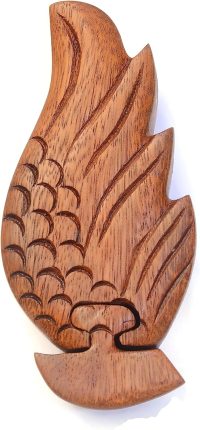 Hand Carved Wooden Angel Wings  ~ OOAK Christmas & Birthday Gift