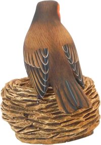 Hand Carved Wooden Robin and Eggs in Nest  ~ OOAK Christmas & Birthday Gift - Image 7