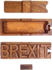 Hand Carved Wooden Brexit  ~ OOAK Christmas & Birthday Gift - Image 5