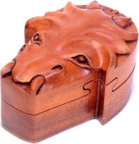 Hand Carved Wooden Dragon Head  ~ OOAK Christmas & Birthday Gift