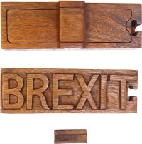 Hand Carved Wooden Brexit  ~ OOAK Christmas & Birthday Gift - Image 4