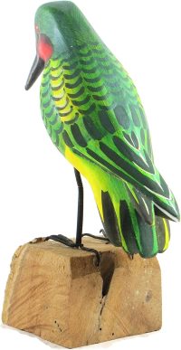 Hand Carved Wooden Green Hummingbird ~ OOAK Christmas & Birthday Gift - Image 6