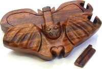 Hand Carved Wooden Bat  ~ OOAK Christmas & Birthday Gift - Image 2