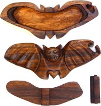 Hand Carved Wooden Bat  ~ OOAK Christmas & Birthday Gift - Image 4