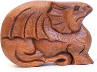 Hand Carved Wooden Dragon  ~ OOAK Christmas & Birthday Gift