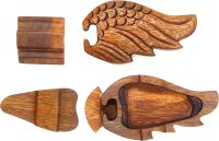 Hand Carved Wooden Angel Wings  ~ OOAK Christmas & Birthday Gift - Image 3